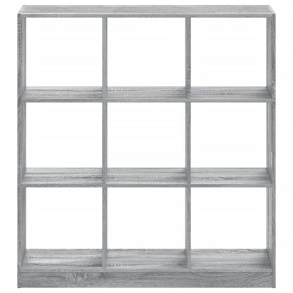 vidaXL Bücherregal Grau Sonoma 102x32x108 cm Holzwerkstoff