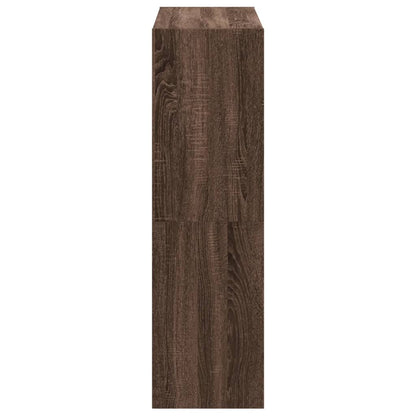 vidaXL Bücherregal Braun Eichen-Optik 102x32x108 cm Holzwerkstoff