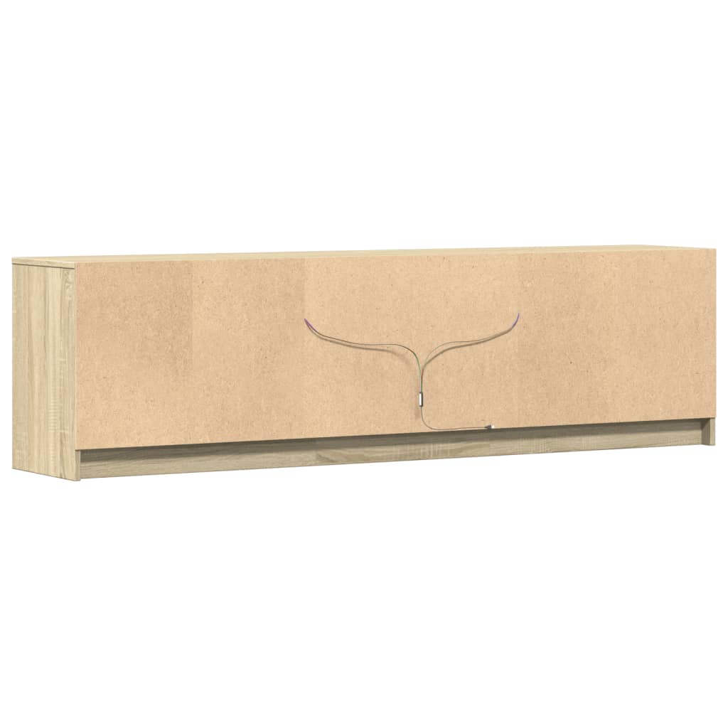 vidaXL TV-Schrank mit LED-Beleuchtung Sonoma-Eiche 180x34x50 cm