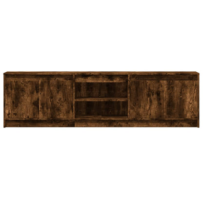 vidaXL TV-Schrank mit LED-Beleuchtung Räuchereiche 180x34x50 cm