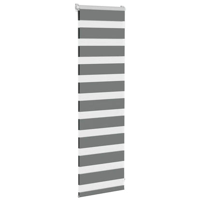 vidaXL Doppelrollo Dunkelgrau 50x100 cm Stoffbreite 45,9 cm Polyester