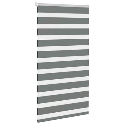 vidaXL Double Store Enrouleur Gris Foncé 80x100 cm Largeur du tissu 75,9 cm Polyester