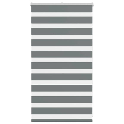 vidaXL Doppelrollo Dunkelgrau 90x100 cm Stoffbreite 85,9 cm Polyester