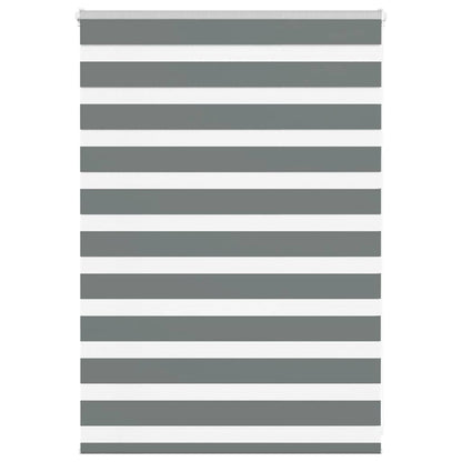 vidaXL Doppelrollo Dunkelgrau 95x100 cm Stoffbreite 90,9 cm Polyester