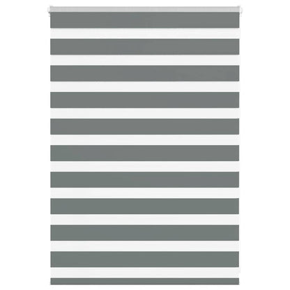 vidaXL Doppelrollo Dunkelgrau 100x100 cm Stoffbreite 95,9 cm Polyester