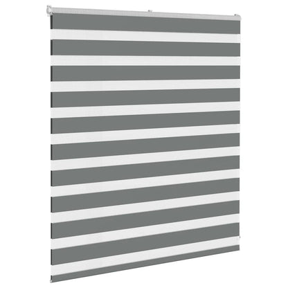 vidaXL Doppelrollo Dunkelgrau 120x100 cm Stoffbreite 115,9 cm Polyester