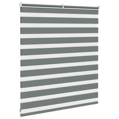 vidaXL Store enrouleur double gris foncé 130x100 cm largeur tissu 125,9 cm polyester