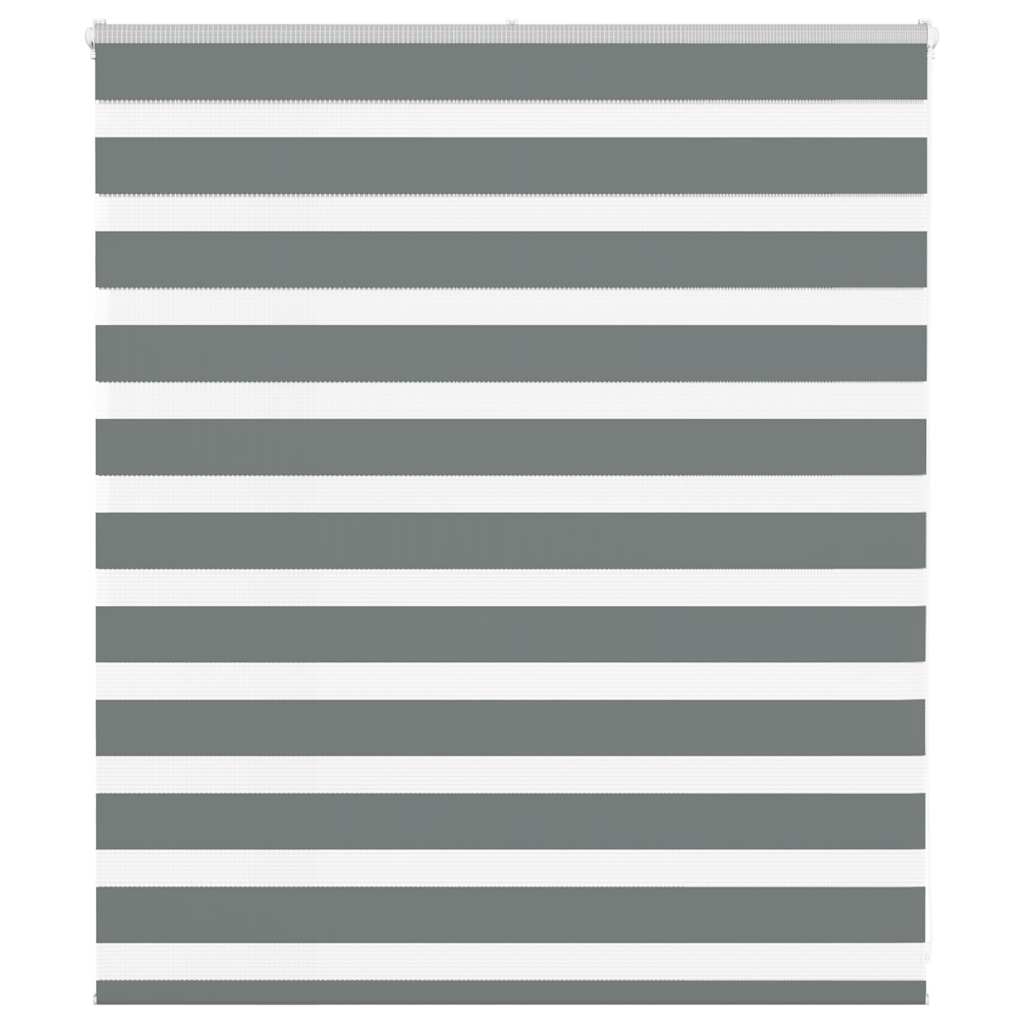 Doppelrollo Dunkelgrau 135x100 cm Stoffbreite 130,9 cm Polyester