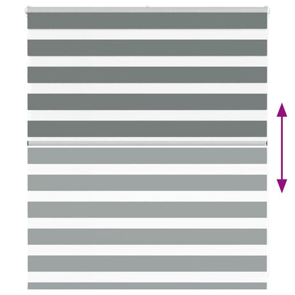 Doppelrollo Dunkelgrau 135x100 cm Stoffbreite 130,9 cm Polyester