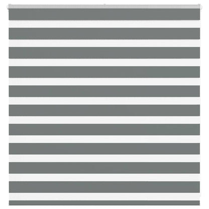 vidaXL Double Store Enrouleur Gris Foncé 150x100 cm Largeur du tissu 145,9 cm Polyester