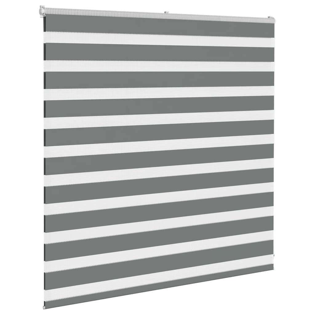 vidaXL Double Store Enrouleur Gris Foncé 150x100 cm Largeur du tissu 145,9 cm Polyester