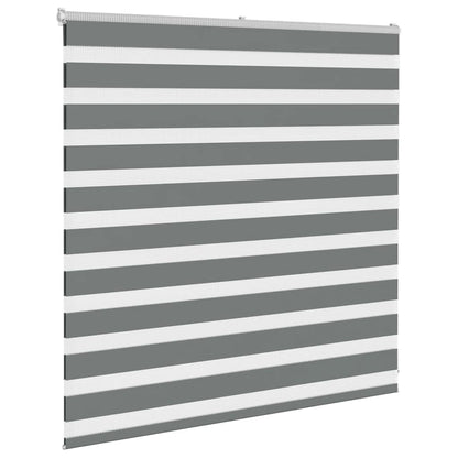 vidaXL Double Store Enrouleur Gris Foncé 150x100 cm Largeur du tissu 145,9 cm Polyester