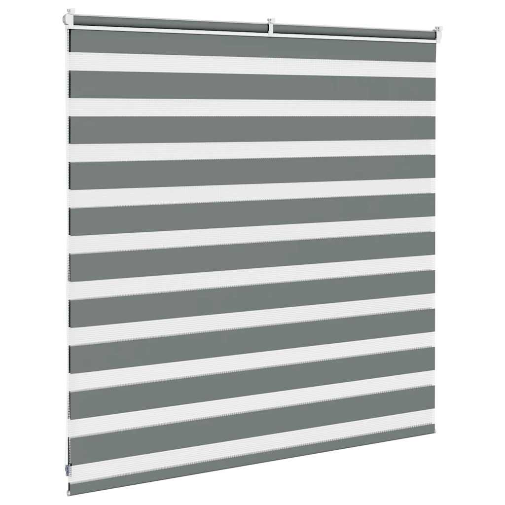 vidaXL Double Store Enrouleur Gris Foncé 150x100 cm Largeur du tissu 145,9 cm Polyester