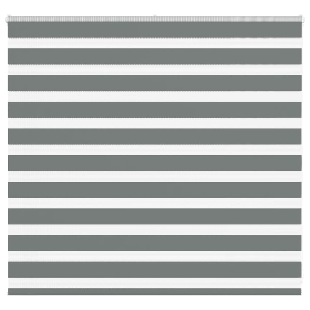 vidaXL Doppelrollo Dunkelgrau 155x100 cm Stoffbreite 150,9 cm Polyester