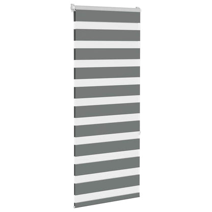 vidaXL Doppelrollo Dunkelgrau 60x150 cm Stoffbreite 55,9 cm Polyester