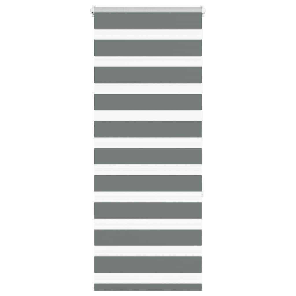 vidaXL Store double enrouleur Gris foncé 65x150 cm Largeur du tissu 60,9 cm Polyester