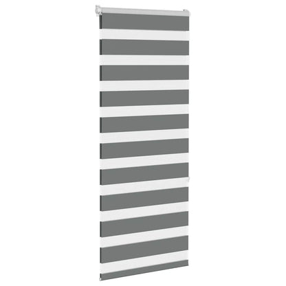 vidaXL Store double enrouleur Gris foncé 65x150 cm Largeur du tissu 60,9 cm Polyester