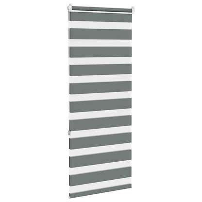 vidaXL Store double enrouleur Gris foncé 65x150 cm Largeur du tissu 60,9 cm Polyester
