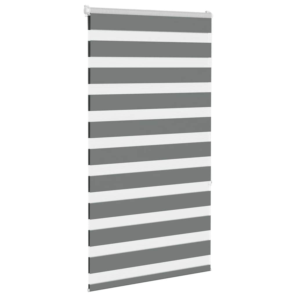 vidaXL Doppelrollo Dunkelgrau 70x150 cm Stoffbreite 65,9 cm Polyester