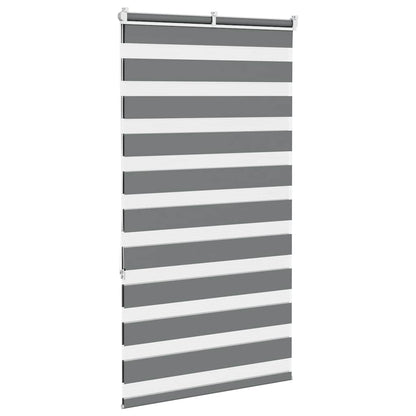 vidaXL Doppelrollo Dunkelgrau 70x150 cm Stoffbreite 65,9 cm Polyester