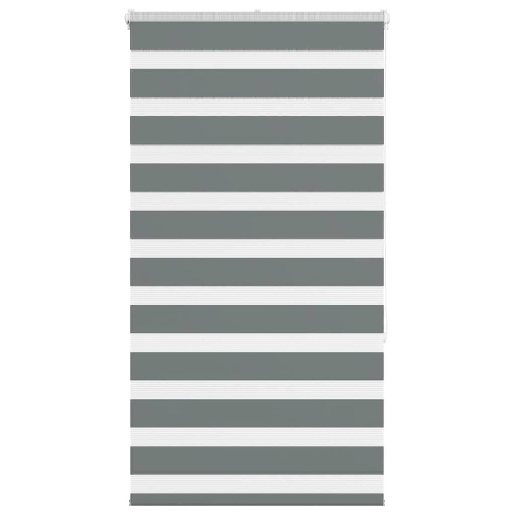 vidaXL Store double gris foncé 90x150 cm Largeur tissu 85,9 cm Polyester
