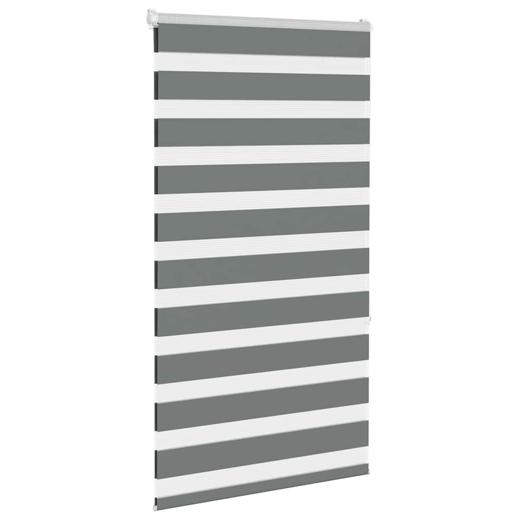 vidaXL Store double gris foncé 90x150 cm Largeur tissu 85,9 cm Polyester