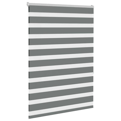 vidaXL Doppelrollo Dunkelgrau 100x150 cm Stoffbreite 95,9 cm Polyester