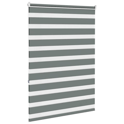 vidaXL Doppelrollo Dunkelgrau 105x150cm Stoffbreite 100,9 cm Polyester