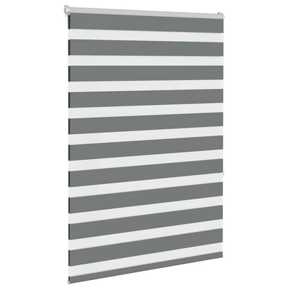 vidaXL Doppelrollo Dunkelgrau 110x150 cm Stoffbreite 105,9 cm Polyester