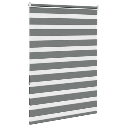 vidaXL Doppelrollo Dunkelgrau 110x150 cm Stoffbreite 105,9 cm Polyester