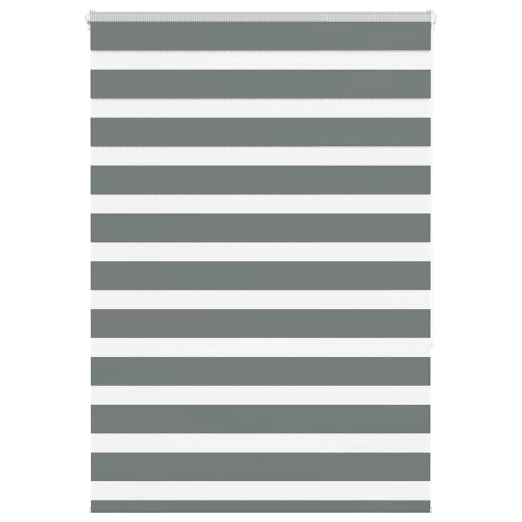 vidaXL Double Store Enrouleur Gris Foncé 115x150 cm Largeur du tissu 110,9 cm Polyester