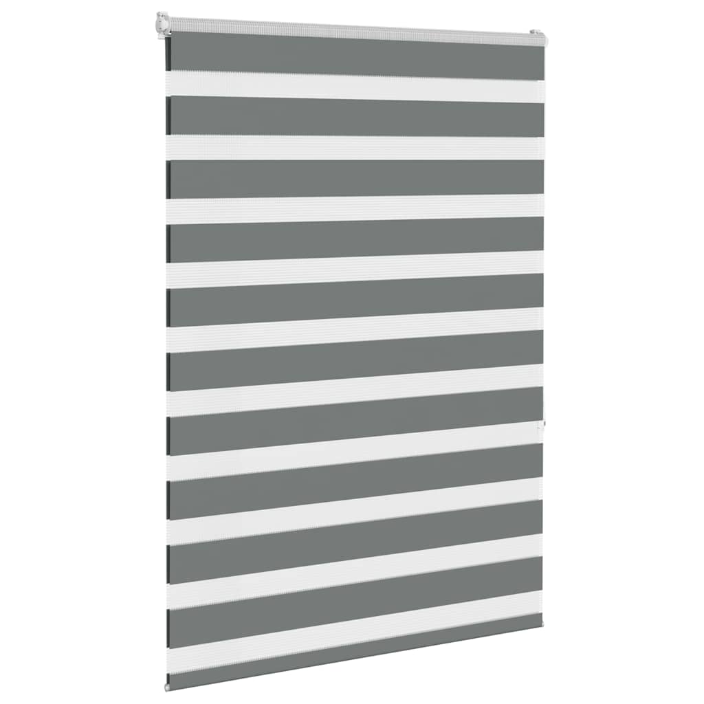 vidaXL Double Store Enrouleur Gris Foncé 115x150 cm Largeur du tissu 110,9 cm Polyester