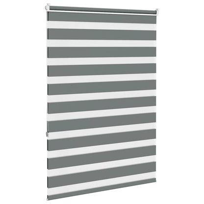 vidaXL Double Store Enrouleur Gris Foncé 115x150 cm Largeur du tissu 110,9 cm Polyester
