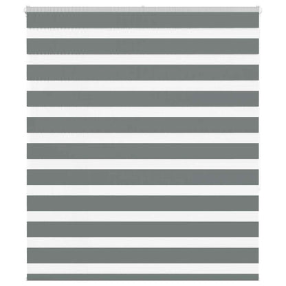 vidaXL Doppelrollo Dunkelgrau 120x150 cm Stoffbreite 115,9 cm Polyester