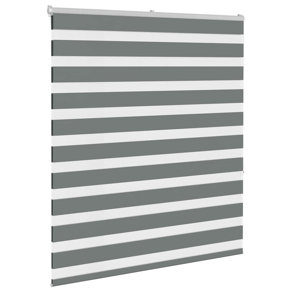 vidaXL Doppelrollo Dunkelgrau 120x150 cm Stoffbreite 115,9 cm Polyester