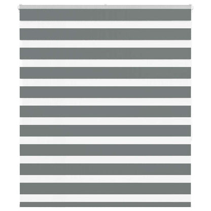 vidaXL Doppelrollo Dunkelgrau 125x150 cm Stoffbreite 120,9 cm Polyester
