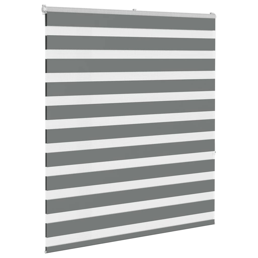 vidaXL Doppelrollo Dunkelgrau 130x150cm Stoffbreite 125,9 cm Polyester