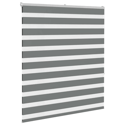 vidaXL Doppelrollo Dunkelgrau 130x150cm Stoffbreite 125,9 cm Polyester