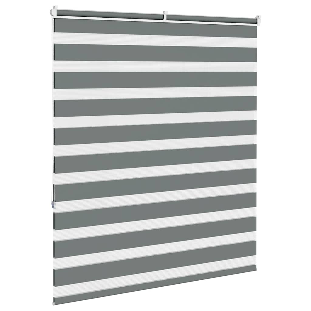 vidaXL Doppelrollo Dunkelgrau 130x150cm Stoffbreite 125,9 cm Polyester