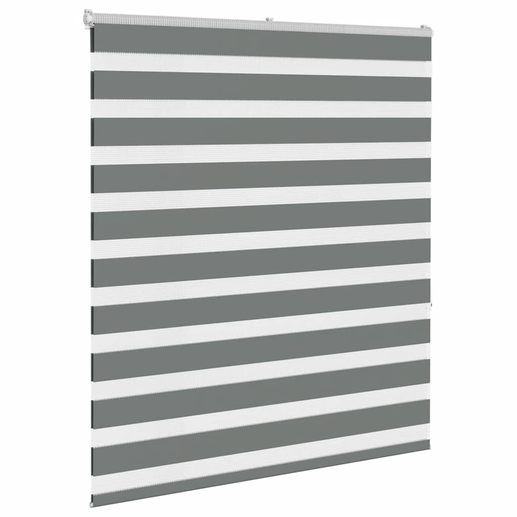 vidaXL Store double gris foncé 135x150 cm Largeur du tissu 130,9 cm Polyester