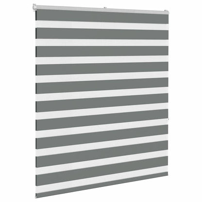 vidaXL Store double gris foncé 135x150 cm Largeur du tissu 130,9 cm Polyester