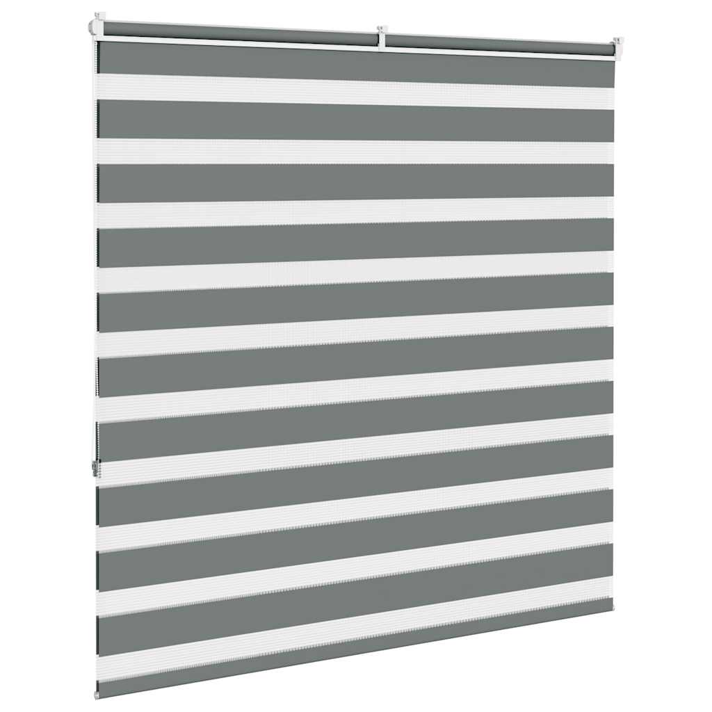 vidaXL Double Store Enrouleur Gris Foncé 140x150 cm Largeur du tissu 135,9 cm Polyester