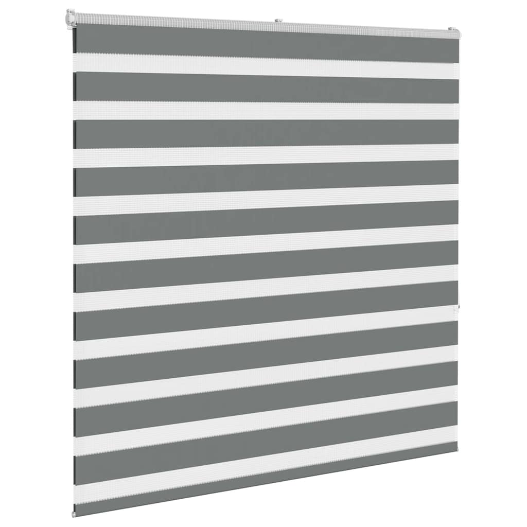 vidaXL Doppelrollo Dunkelgrau 145x150cm Stoffbreite 140,9 cm Polyester