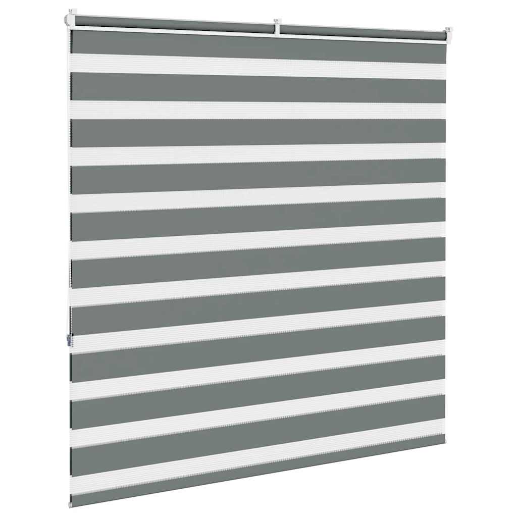 vidaXL Store double tamisant gris foncé 150x150 cm Largeur du tissu 145,9 cm Polyester
