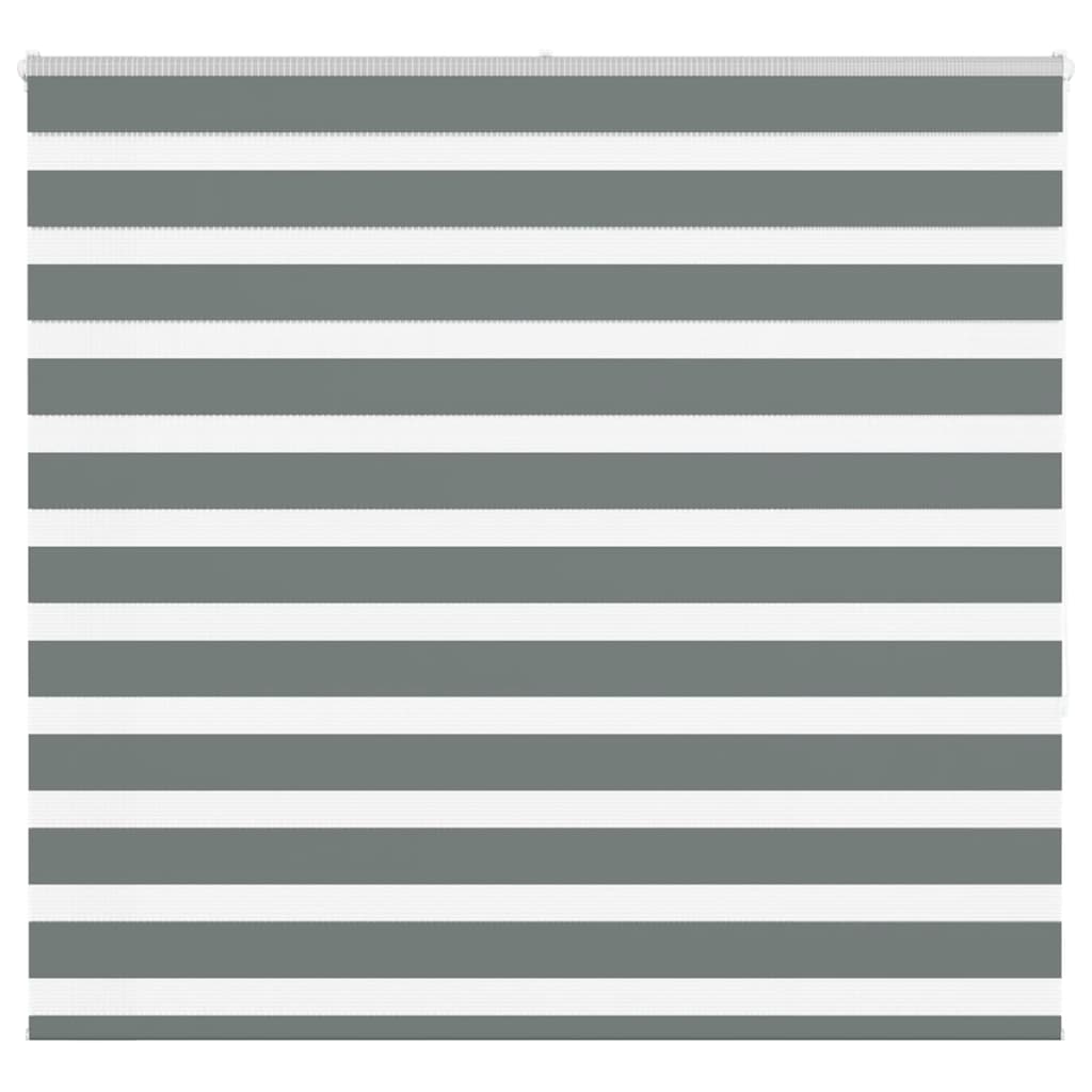 vidaXL Store vénitien double gris foncé 155x150 cm Largeur du tissu 150,9 cm Polyester