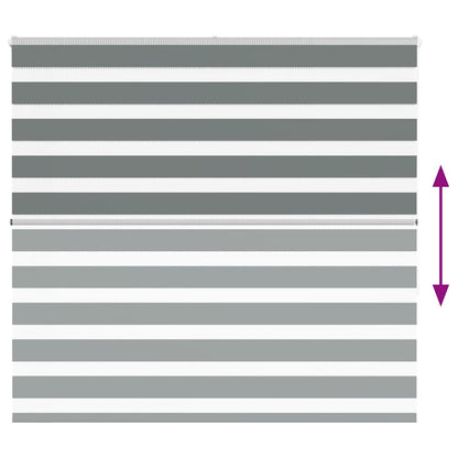 Doppelrollo Dunkelgrau 165x150 cm Stoffbreite 160,9 cm Polyester