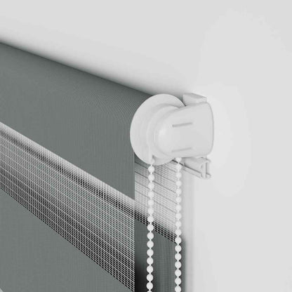 Doppelrollo Dunkelgrau 165x150 cm Stoffbreite 160,9 cm Polyester