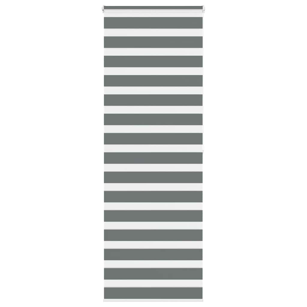 vidaXL Store enrouleur double gris foncé 85x200 cm Largeur du tissu 80,9 cm Polyester