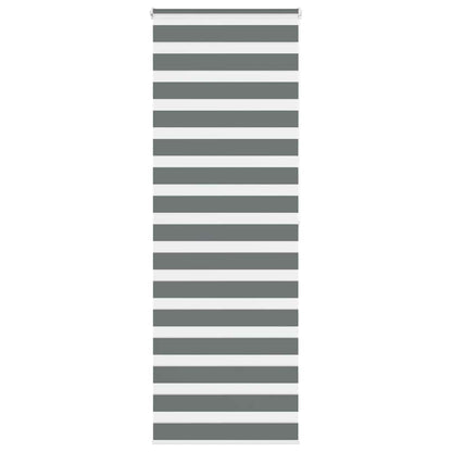 vidaXL Store enrouleur double gris foncé 85x200 cm Largeur du tissu 80,9 cm Polyester