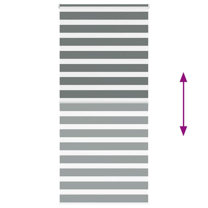 Doppelrollo Dunkelgrau 105x200 cm Stoffbreite 100,9 cm Polyester